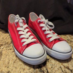 Red Canvas Sneakers